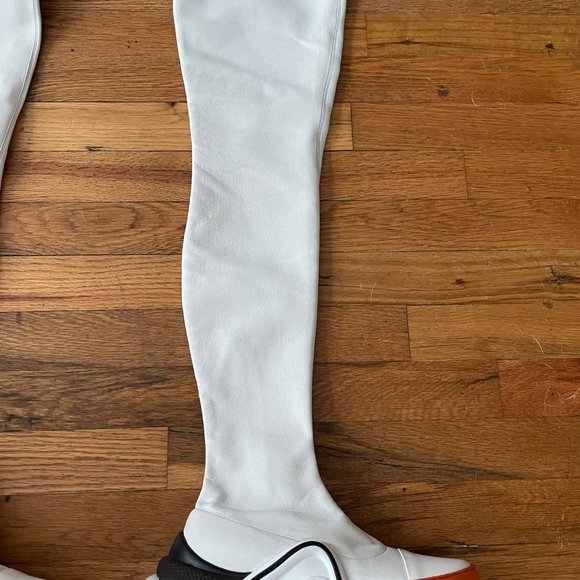 Louis Vuitton AUTHENTIC white and orange Archlight boot thigh high size 38 - Picture 6 of 8